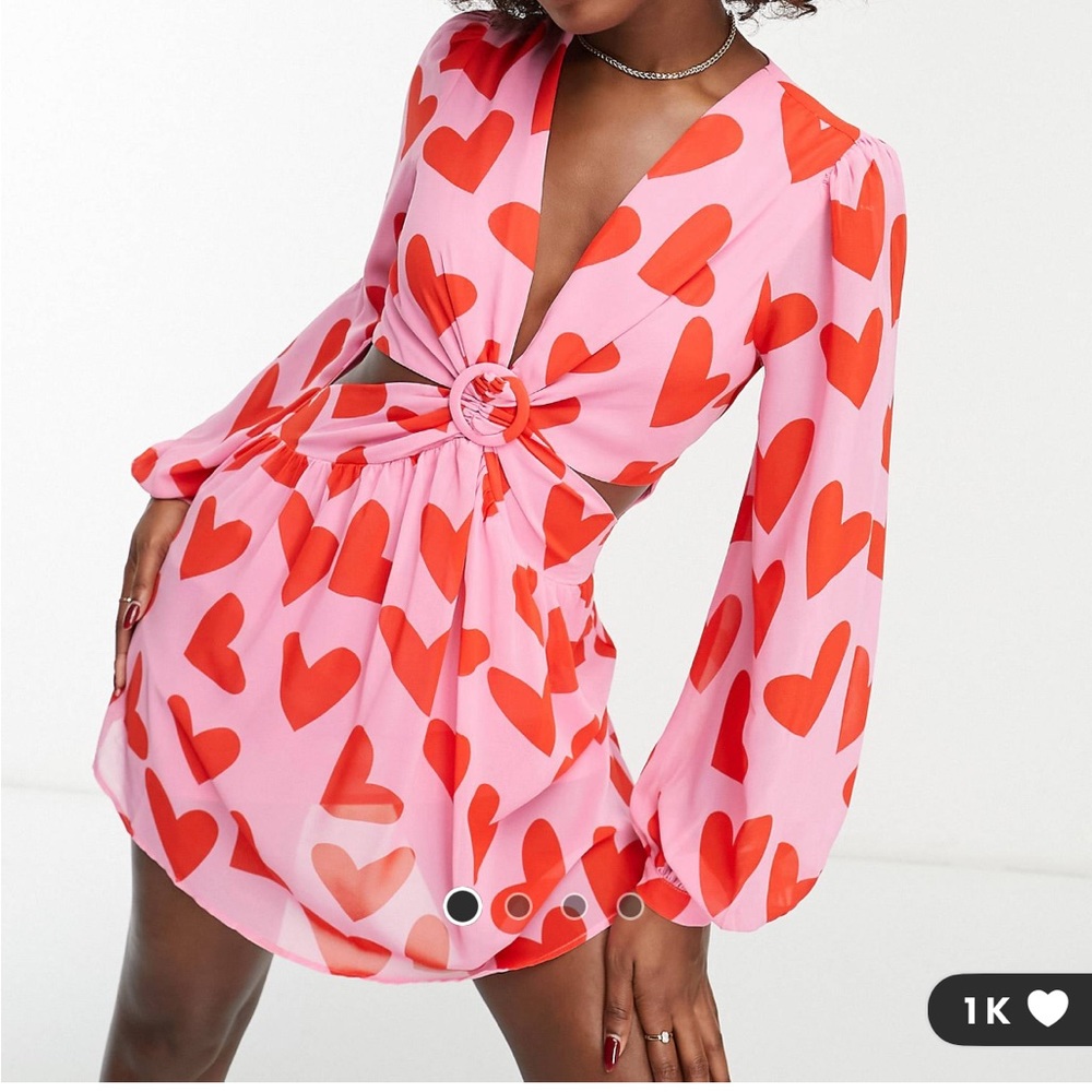 ASOS Style Cheat Heart Dress